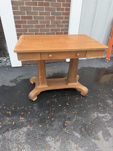 Antique oak empire trestle - empire,