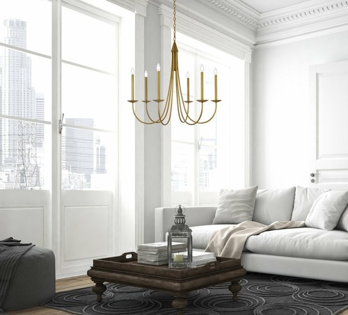 Chandelier light fixture - 6,