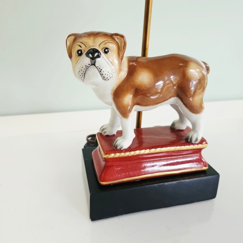 English bulldog ceramic table - english,